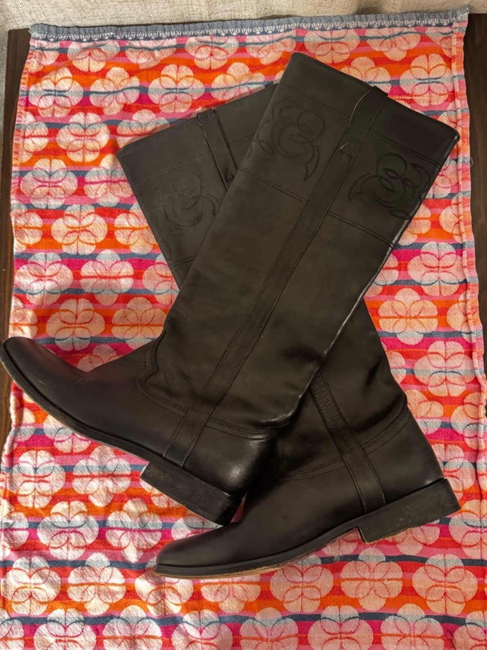 Golden goose black leather tall riding boots 36 / 6 - Picture 7 of 12